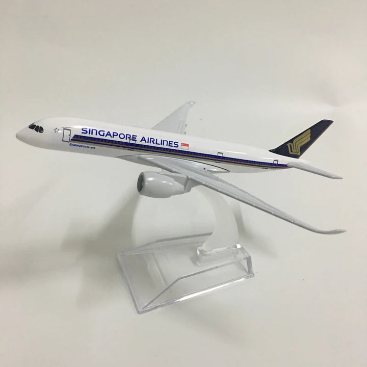JASON TUTU Singapore Airways Airbus A350 Aircraft Model Diecast Metal Model Airplanes 16cm 1:400 Airplane Model Plane Toy Gift