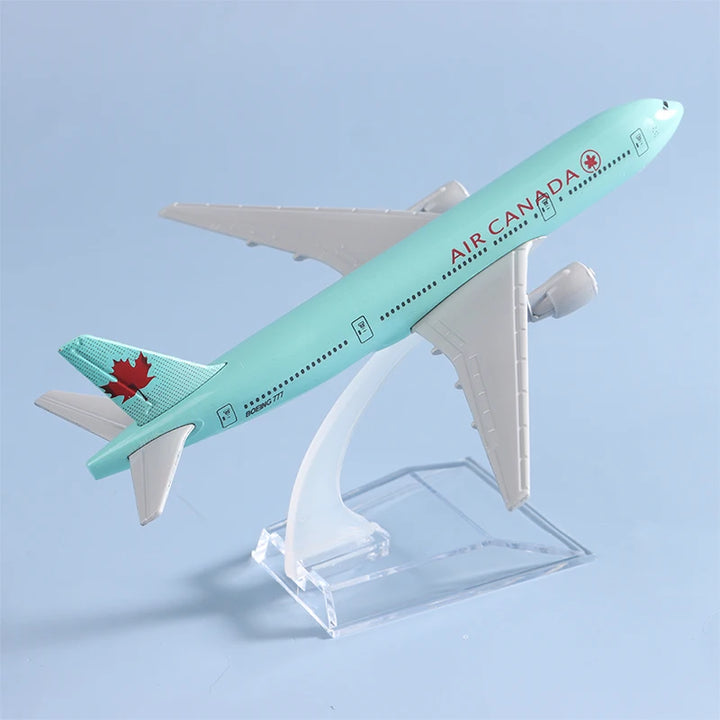Air Canada Boeing 777 Plane Model Alloy Metal Model Airplane Souvenir Model Aircraft Collection 16cm