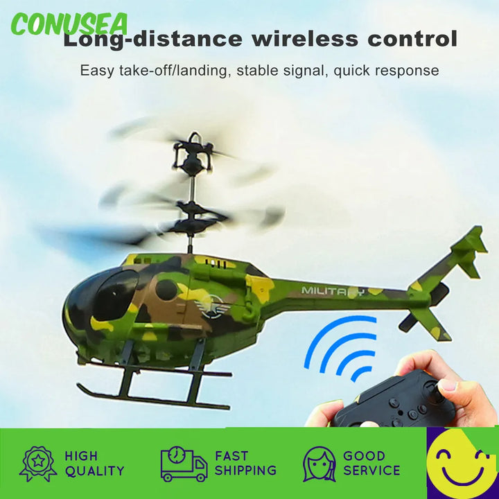 RC Helicopter 2CH mini drone 2.4G Remote Control Plane Aircraft Kids Toy Gift for Kid boy Children outdoor Indoor Flight Toys